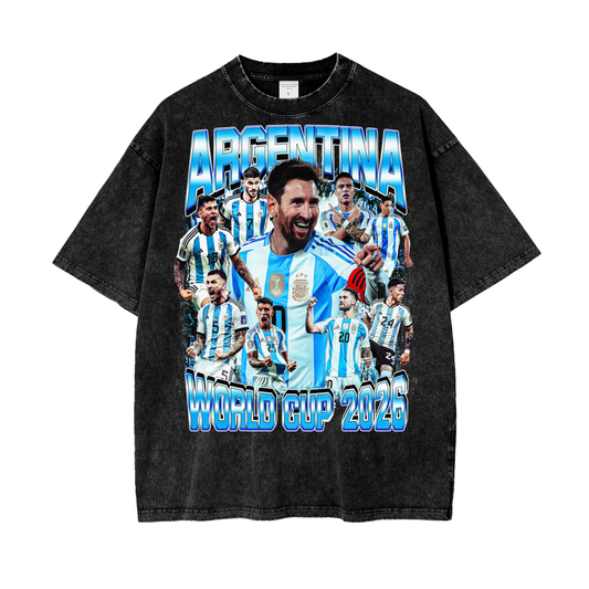 Oversize Washed Messi WC Tee