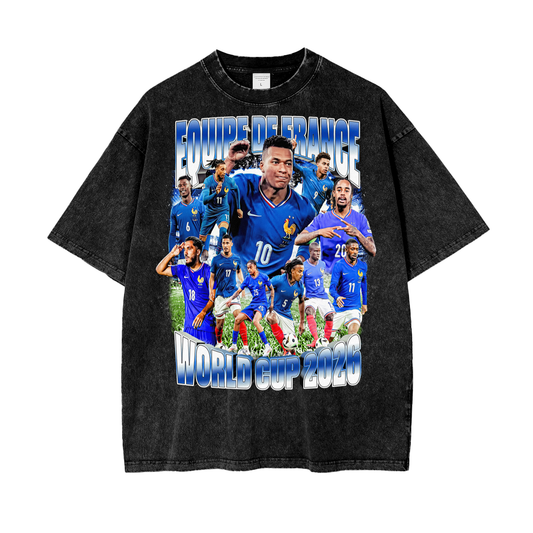 Oversize Washed France WC Tee
